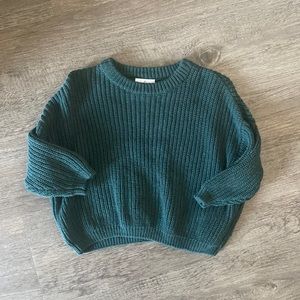 Orcas Lucille green knit sweater